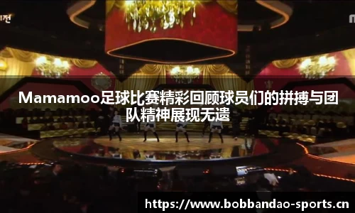 Mamamoo足球比赛精彩回顾球员们的拼搏与团队精神展现无遗
