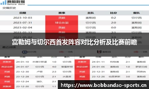 富勒姆与切尔西首发阵容对比分析及比赛前瞻